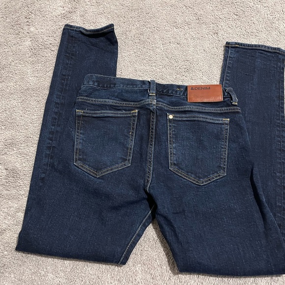 H&M & Denim Mens Dark Blue Jeans Slim Low Waist 30x32 - Picture 4 of 4